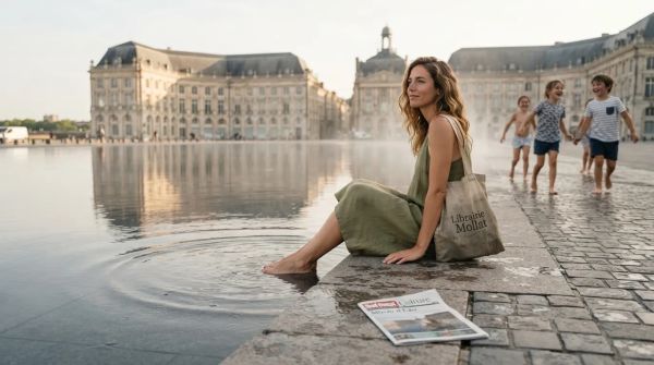 Le miroir d'eau de Bordeaux, une œuvre d'art contemporaine